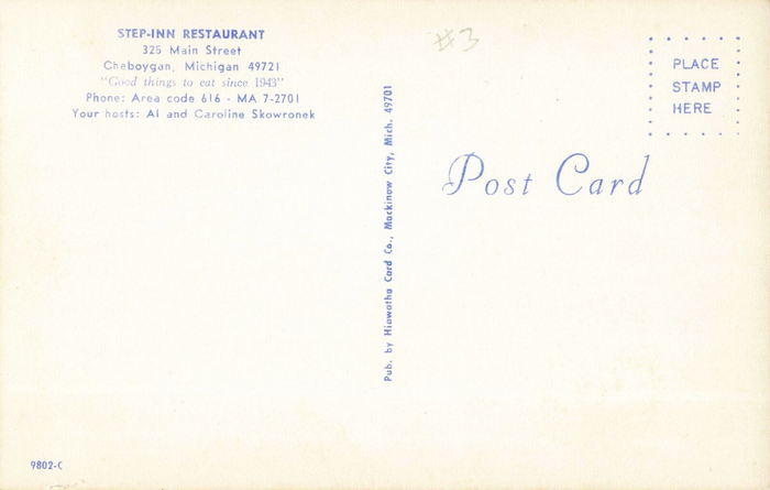 Step Inn - Vintage Postcard (newer photo)